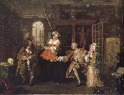 William Hogarth Painting fashionable marriage group s visit to doctor Spain oil painting artist